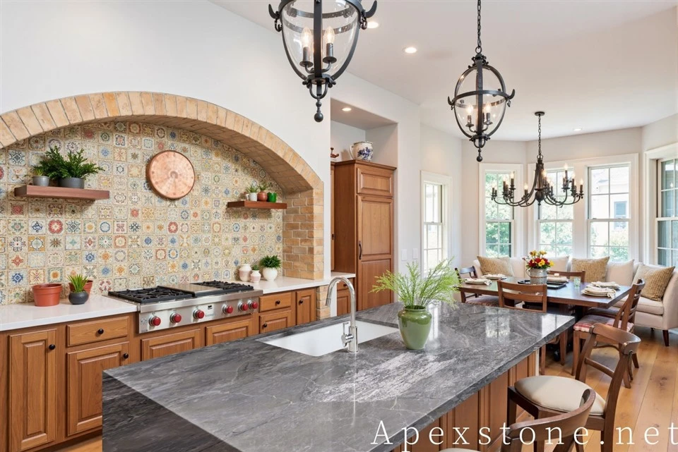 Silver_Breccia_Marble_kitchen_island_design_170