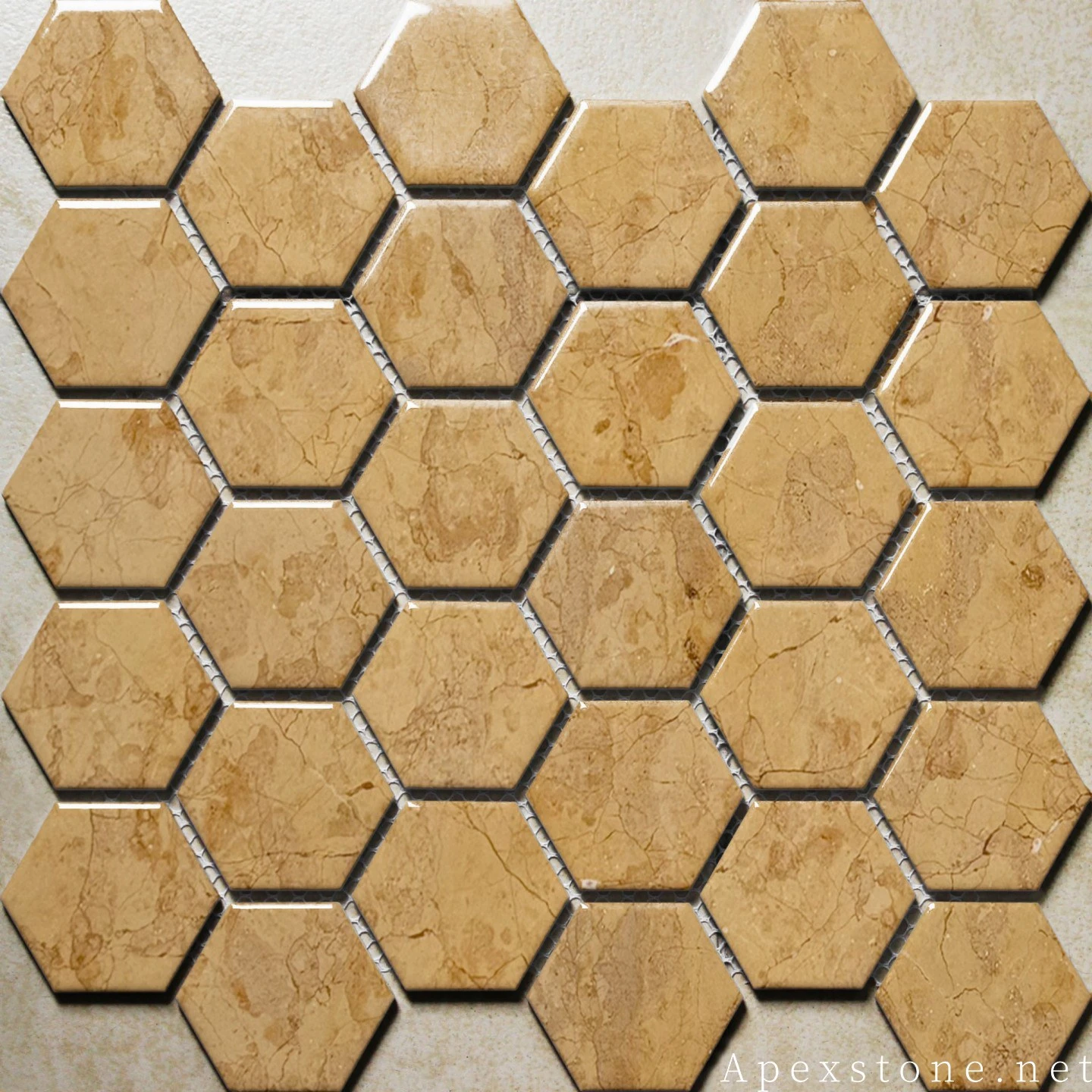 High Gloss 24x24 Gold Rose Marble Floor Tiles
