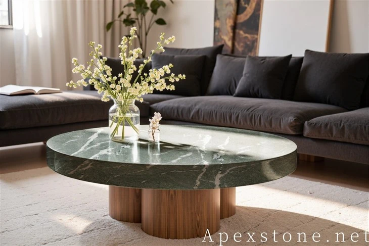 Small Round Green Marble Coffee Table suppliers
